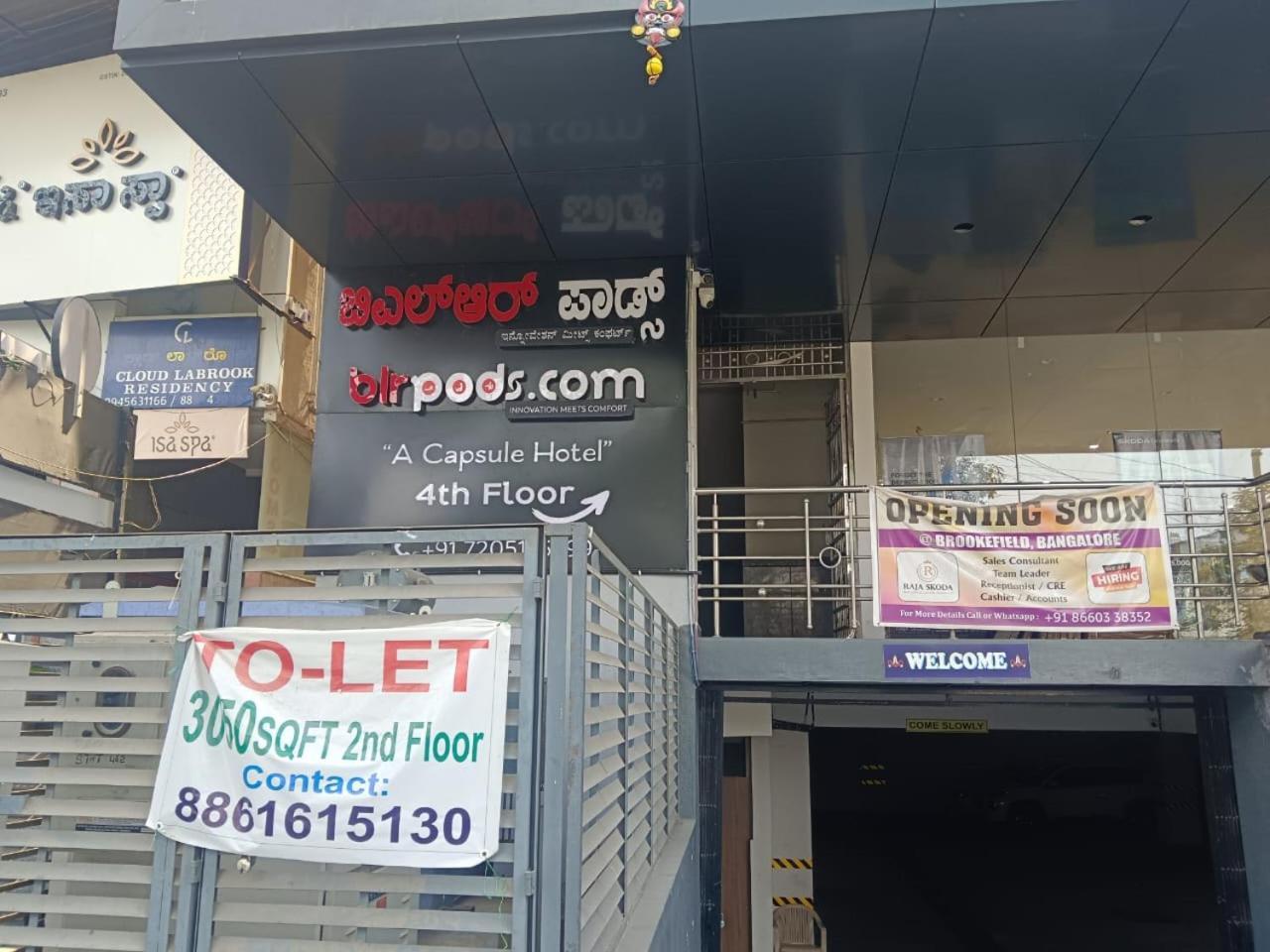 Hotel Blr Pods Bangalore Exterior foto